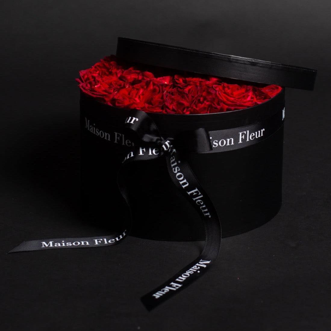 Red Rose Hat Box | Maison Fleur Floral Design | Brisbane